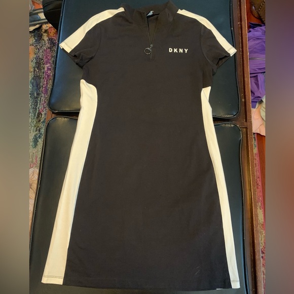 DKNY Black Tshirt Dress - Picture 1 of 3